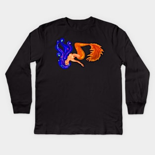 Siren of the sea Kids Long Sleeve T-Shirt